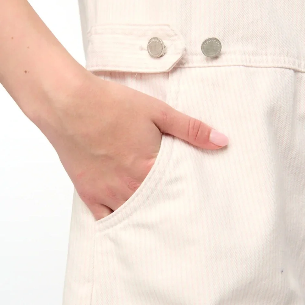 BLANK NYC STRAWBERRY PUNCH ROMPER STRIPES WITH POCKETS SIZE MEDIUM NEW - Picture 11 of 12